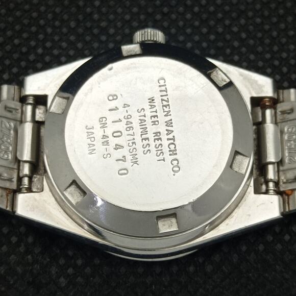 Vintage 1977 Citizen Automatic Womans Silver Watch W/daydate & Gold accents